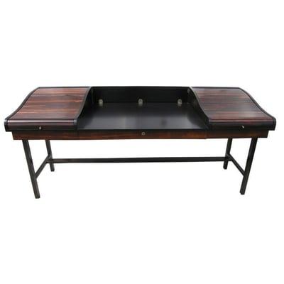 Walnut and rosewood roll top desk by Edward Wormley for Dunbar.