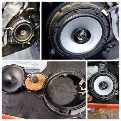 Nissan Versa factory speaker upgrade/install using factory speaker brackets