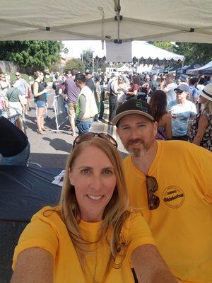 Volunteering at the Octoberfest in Encinitas!