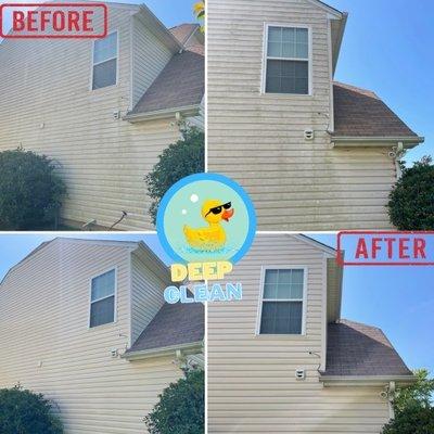 Before and after shots. Serviced by DEEP CLEAN LLC