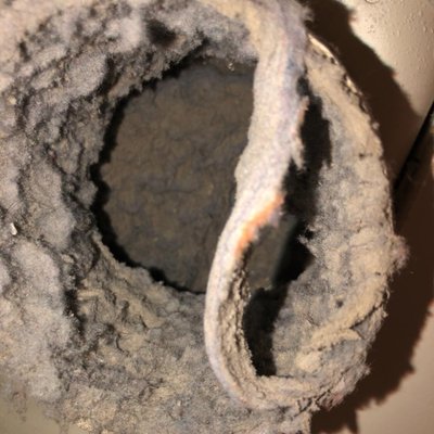 Dryer vent *before*