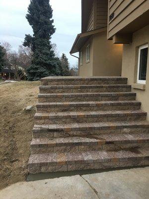 Patio stairs