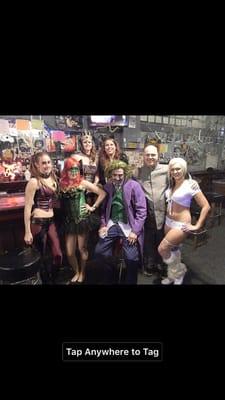 Nevada club employees and owner on Halloween 2015