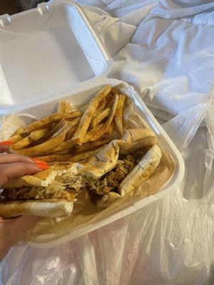 Chicken Philly was perfect