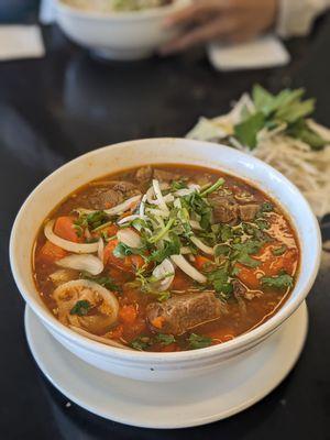 Bo kho (beef stew with egg noodles)