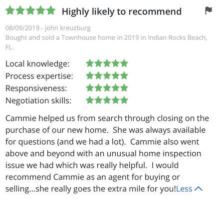 5-Star Zillow review