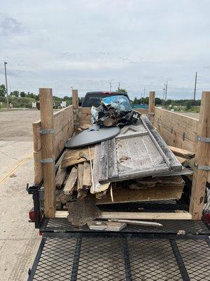 Back yard shed removal