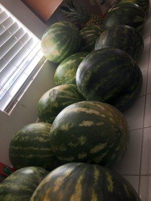 Always come back to my hometown in the summer .. these watermelons are the sweetest .. my family always buy large quantities