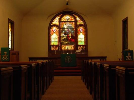 Inside the Sanctuary - holds about 100 people