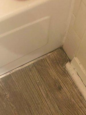 caulk in bathroom