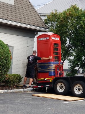 Telephone box arrival