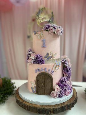 Butterfly Garden Cake