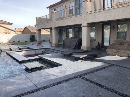 New modern decorative concrete styles in Las Vegas