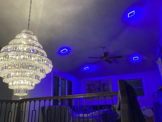 Chandelier installation