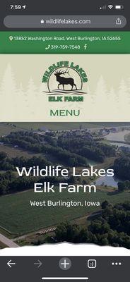 Wildlife Lakes Elk Farm