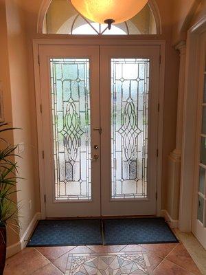 Glass entry doors