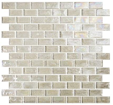 Glass Mosaic in 1x2 brick format available in numerous colors