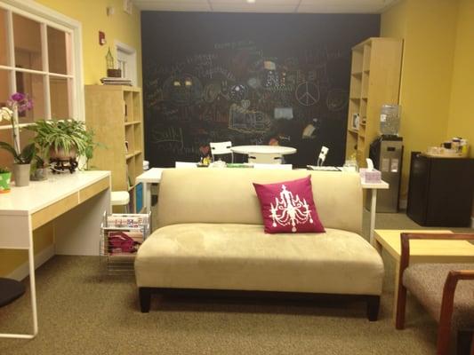 Waiting room at Kimberly Steele Studio, Naperville, IL