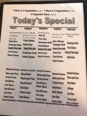 We order the specials and their wings!