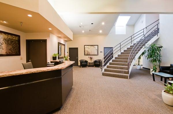 Lobby of our Business Central Sacramento location.