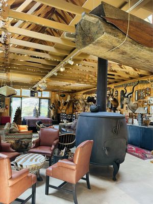 Inside of the tasting barn