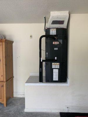 Trane Tam9 Hyperion Air Handler from a recent Heat Pump Installation.