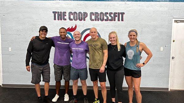 Dave Castro (Director of the CrossFit Games) and some of The Coop family.