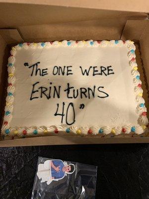 The one WHERE they F***ed up the cake