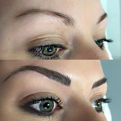 Permanent feather eyebrows are just one of the options at Art & Soul.