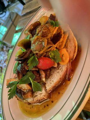 Sourdough mushroom toast