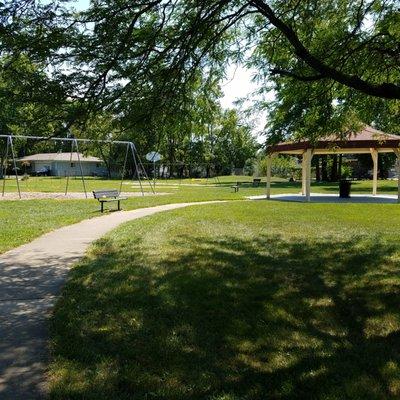 swings and small shelter