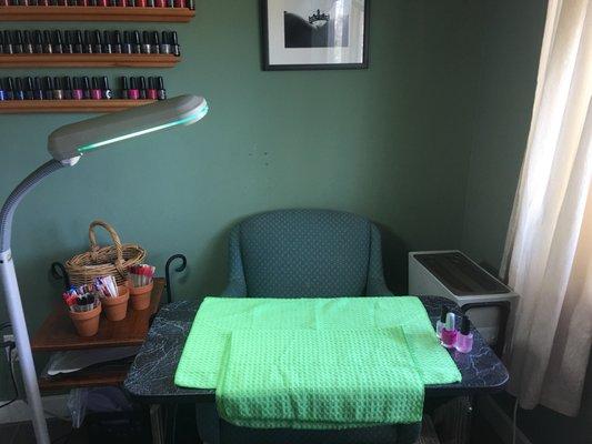 Come in and have a seat for a wonderfully hydrating manicure treatment.