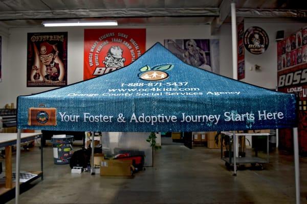 Full Color Canopy for Orange County Social Services