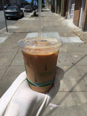 Cold brew! $3.75. It's chilly in my hand haha