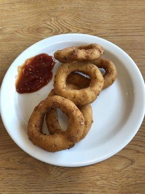 Complimentary plate of hush puppies while you wait for your food