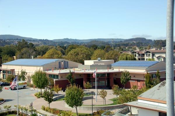 Luminalt commercial solar installation on Millbrae Public Library