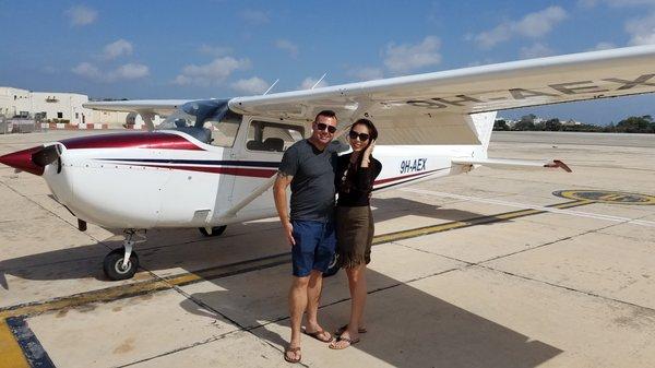 Joseph and Pepper Going Flying In Malta