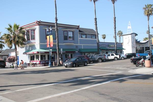 Pier View Yoga upstairs above Pier View Coffee in Downtown Oceanside