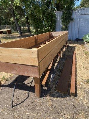 New accessible raised bed