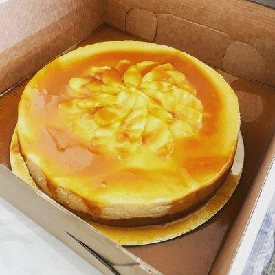 Caramel apple cheesecake