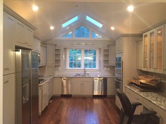 Remodeled kitchen.