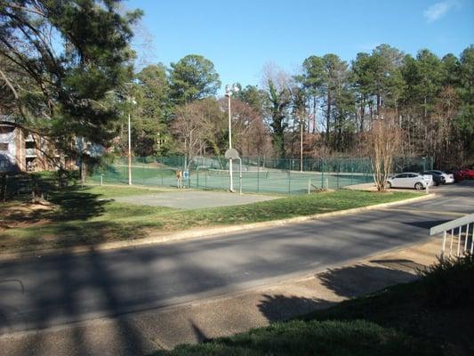 tennis/basketball court