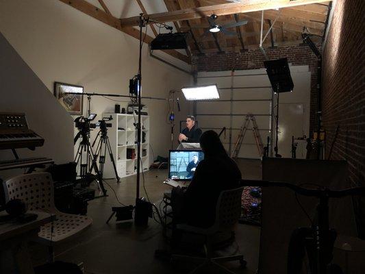 Video shoot for Paul kazanofski online training