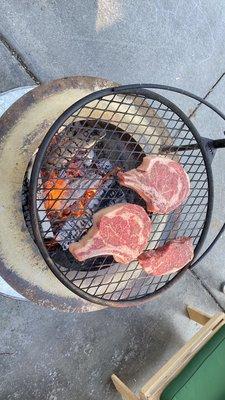 Ribeyes and NY strip