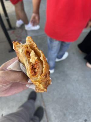 Empanadas pepperoni pizza