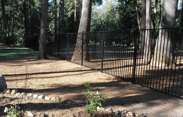 Portion of fence installed by Gold Country Fence