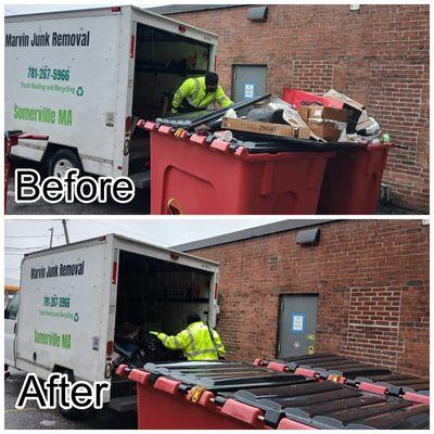 Marvin Junk Removal in Boston MA | call or text 781 267 5966 to schedule your next junk removal service