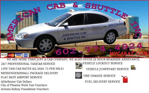 American Cab Does Other Services Too!