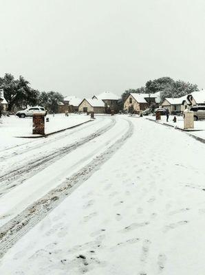 We aren't used to driving in this :P (sleigh ride with tires)