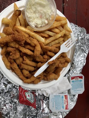 Fried clam plate $9